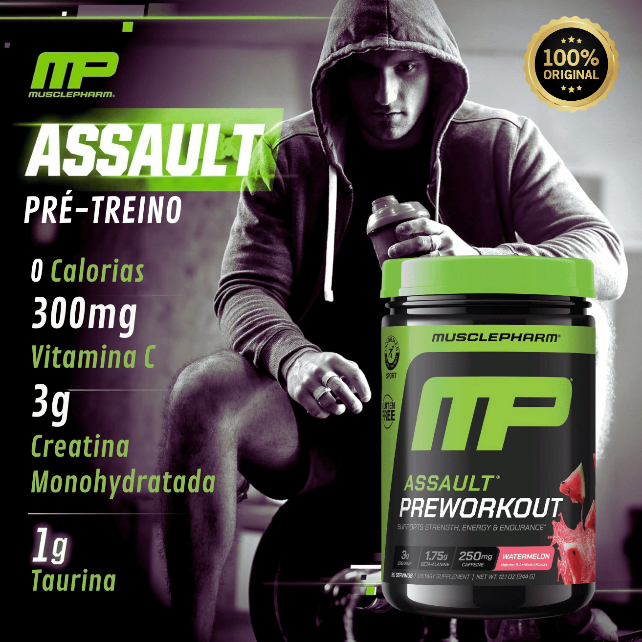 Novo pre-treino Assault da Muscle Pharm!